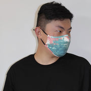 Scuba Dust Mask with Filters - Tie Dye Teal
