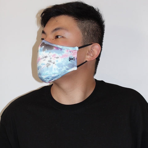 Scuba Dust Mask with Filters - Tie Dye Blue