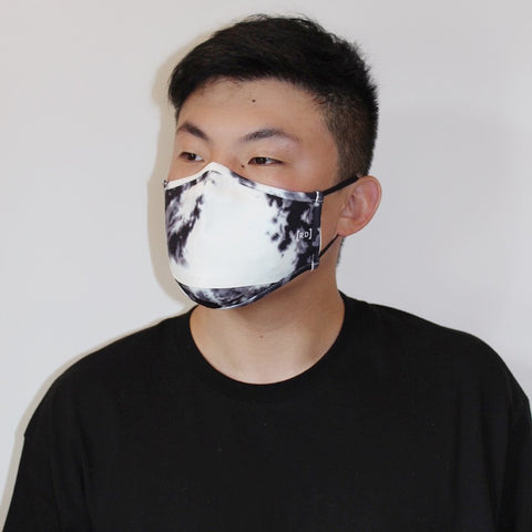 Scuba Dust Mask with Filters - Tie Dye White