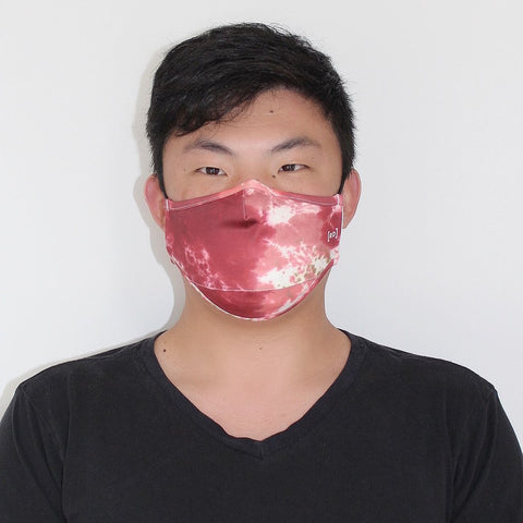 Scuba Dust Mask with Filters - Tie Dye Red