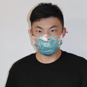 Scuba Dust Mask with Filters - Tie Dye Teal