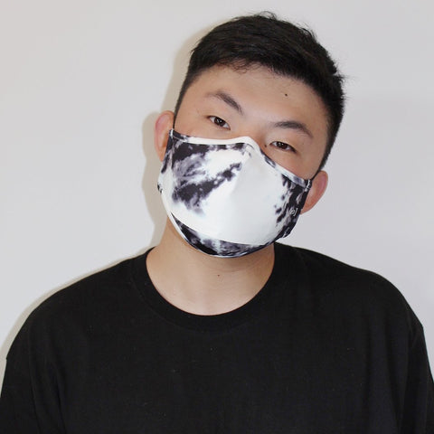 Scuba Dust Mask with Filters - Tie Dye White